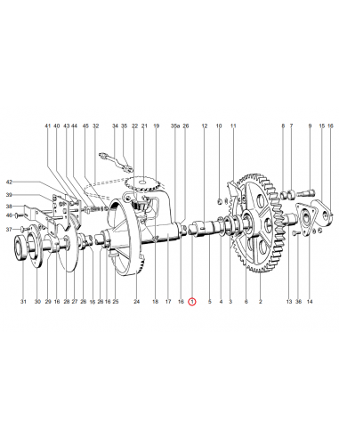 Eje de atador empacadora Welger 1123280101