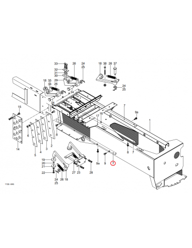 Guía pistón empacadora Welger 1135030601