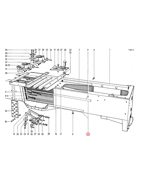 Guía de pistón empacadora Welger 1116030205