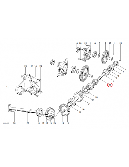 Eje hexagonal empacadora Welger AP630 1135200405