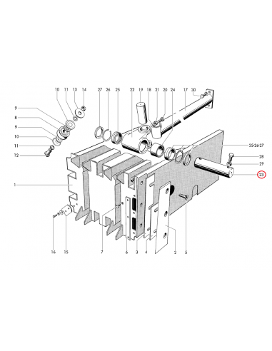 Bulón biela empacadora Welger AP630 1125160815