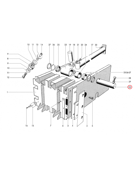 Bulón biela empacadora Welger AP630 1125160815