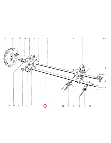 Barra recogedor empacadora Welger AP630, AP730 1123420218