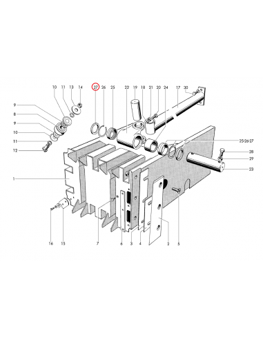 Retén varilla de pistón empacadora Welger 0925504800