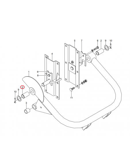Casquillo porta agujas empacadora Welger 0920133000