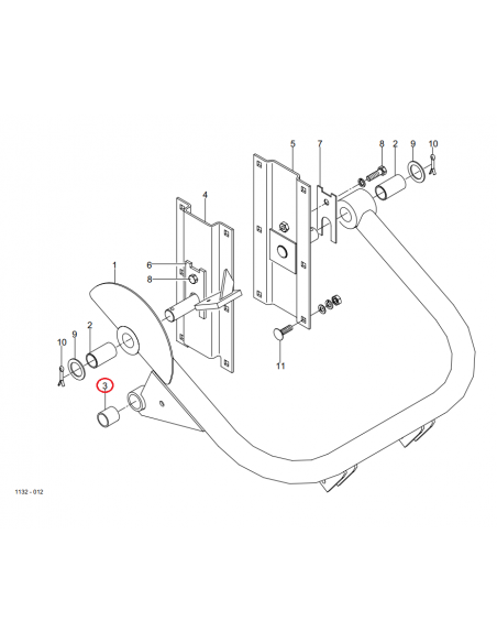 Casquillo 25 x 30 x 30 biela porta agujas empacadora Welger 0920132500