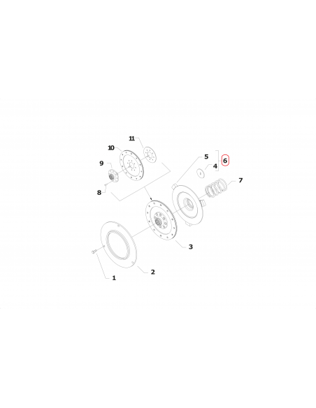 Disco de fricción embrague segadora BCS 20188