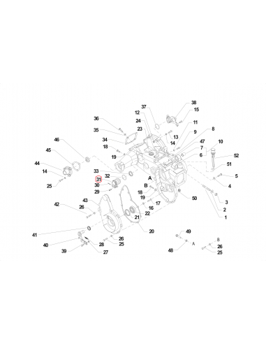 Brida de embrague segadora BCS 21114