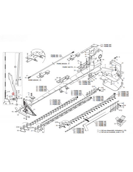 Tornillo con muelle aleta segadora Gaspardo 21120133