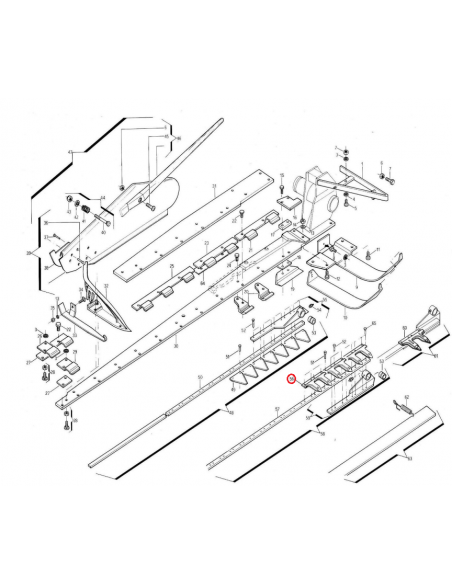 Doble dedo 4 agujeros ø 6 mm segadora Gaspardo
