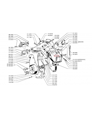 Soporte central poleas segadora BCS 20466