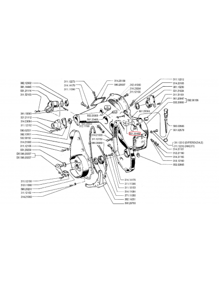 Soporte central poleas segadora BCS 20466