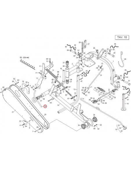 Muelle FB 940-FBR segadora Gaspardo 21120319