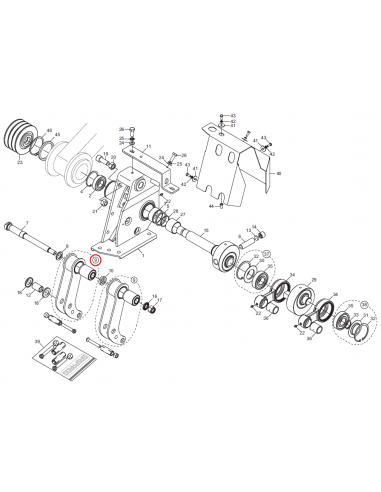 Biela moderna antivibración segadora Gaspardo 12236600
