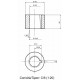 Volante dirección Ø 300 mm C6 sin pomo