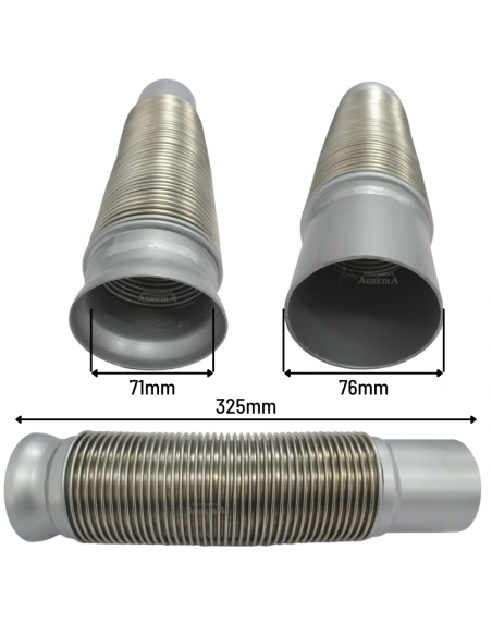 Tubo de escape flexible válido John Deere AL175163