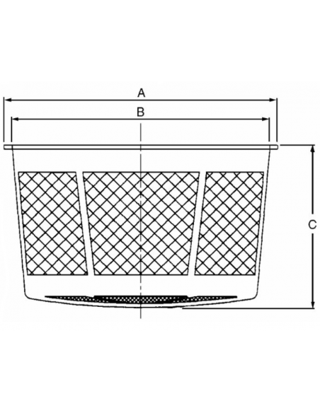 Filtro de Cesto 301x287x240