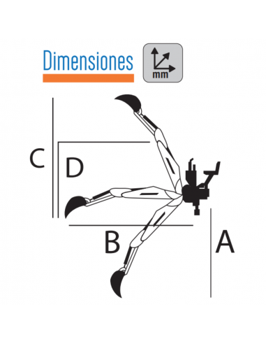 Retroexcavadora al tractor 95DZ deplazamiento mecánico