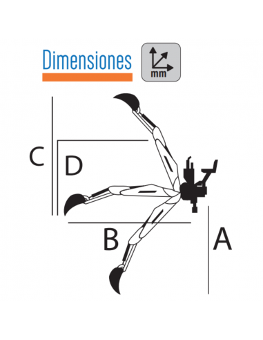 Retroexcavadora al tractor 95DZ deplazamiento mecánico
