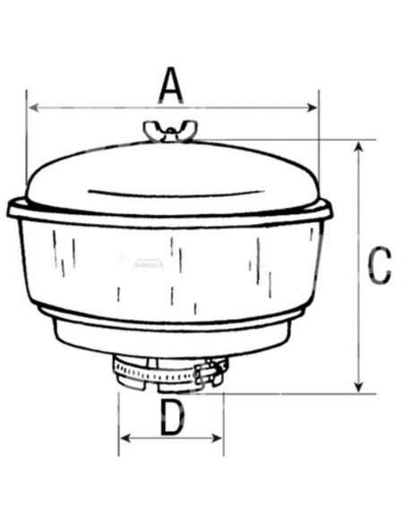 Prefiltro purificador de aire 114mm