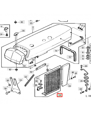 Rejilla lateral Capo Tractor John Deere 2040S AL31252