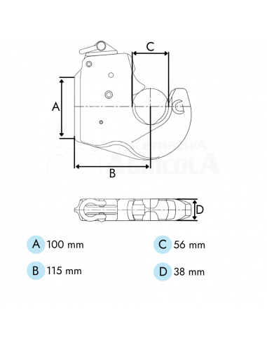 Enganche rápido para soldar CAT-2 tipo Walterscheid C1