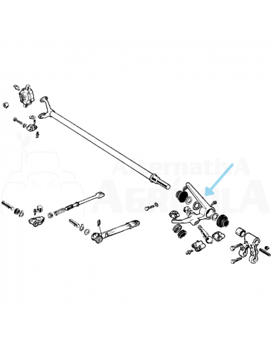 Cuerno soporte oscilante segadora BCS 90060