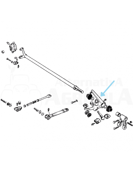 Cuerno soporte oscilante segadora BCS 90060
