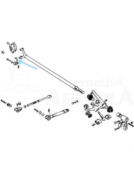 Juego de agujas soporte rodamiento grupo oscilante segadora BCS