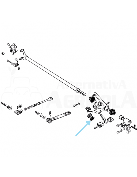 Guardapolvos rótula bola segadora BCS 55102875