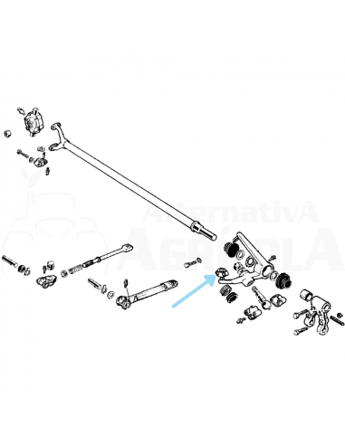 Soporte taco silentblock cuerno segadora BCS 59220174