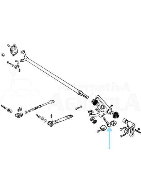 Rótula bola cuerno segadora BCS