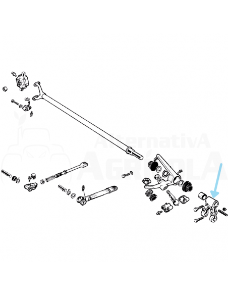 Horquilla soporte oscilante segadora BCS 2815