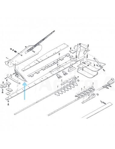 Pico Lateral derecho segadora Gaspardo