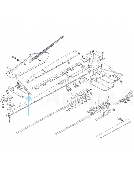 Pico Lateral derecho segadora Gaspardo