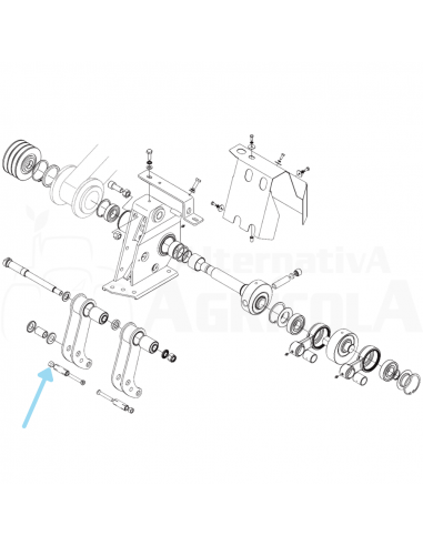 Tuerca cónica apriete tornillo biela segadora Gaspardo 21120068