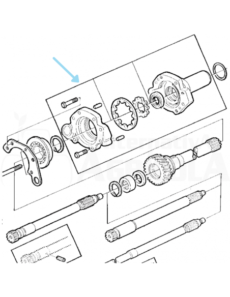 Bomba de Aceite Elevadora de Presión Tractores John Deere y Case IH