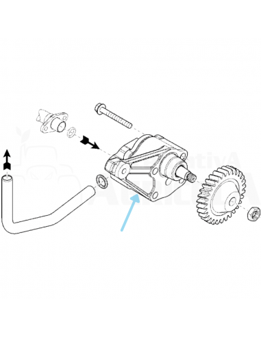 Bomba de Aceite Motor para Tractores John Dere con Motor PowerTech