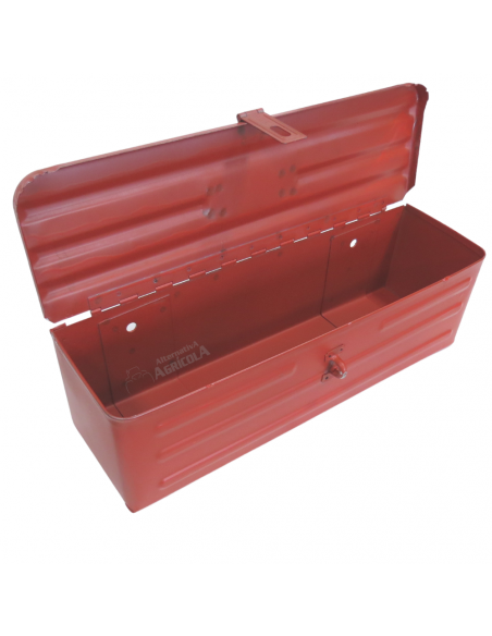 Caja de herramientas metálica 420 x 120 x 120 roja