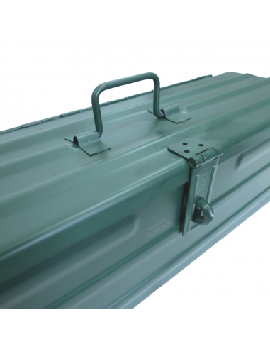 Caja de herramientas metálica 420 x 120 x 120 verde