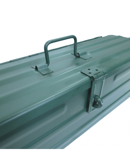 Caja de herramientas metálica 420 x 120 x 120 verde