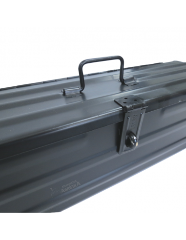 Caja de herramientas metálica 420 x 120 x 120 negra