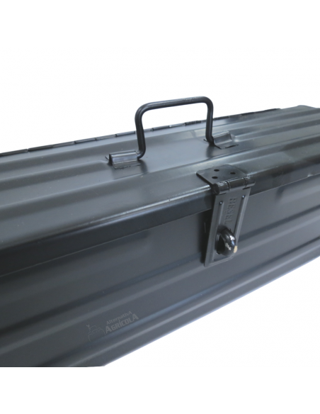 Caja de herramientas metálica 420 x 120 x 120 negra