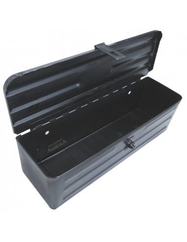 Caja de herramientas metálica 420 x 120 x 120 negra