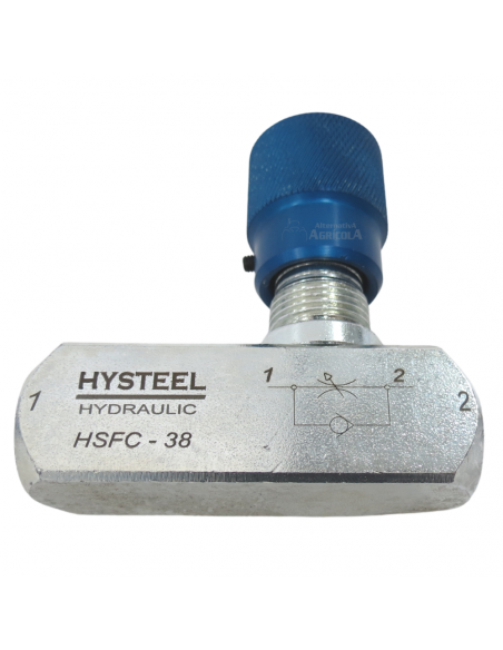 Regulador de caudal 1/2 con válvula anti retorno