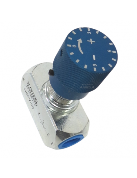 Regulador de caudal 3/8 sistemas hidráulicos