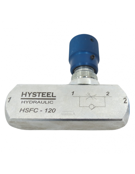 Regulador de caudal 1/2 con válvula anti retorno