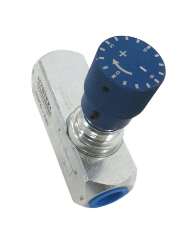 Regulador de caudal 1/2 con válvula anti retorno