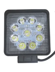 Faro de Trabajo Cuadrado de 9 Leds 116x116x35