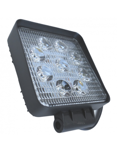 Faro de Trabajo Cuadrado de 9 Leds 116x116x35